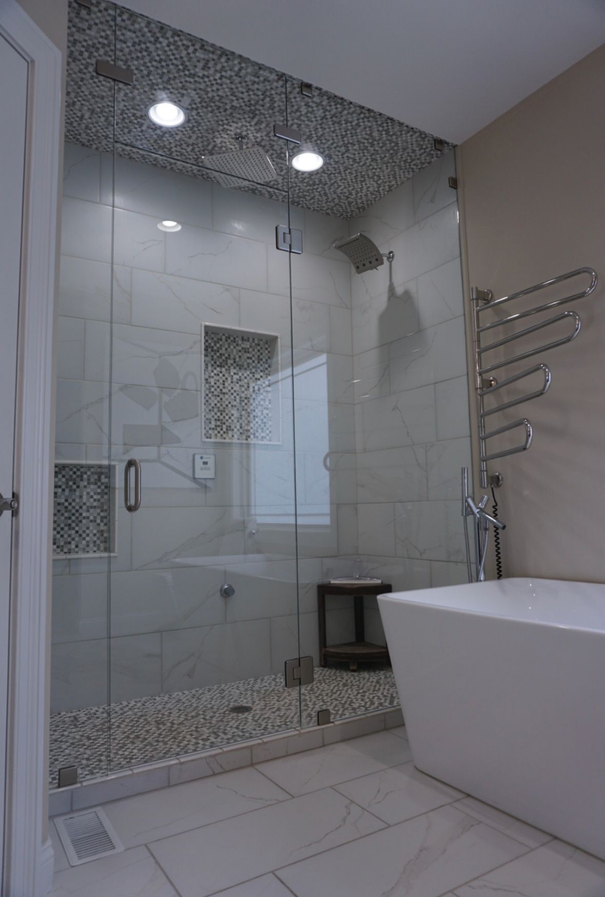 Frameless Shower Enclosures — Interior of Modern Bathroom in Columbus, IN