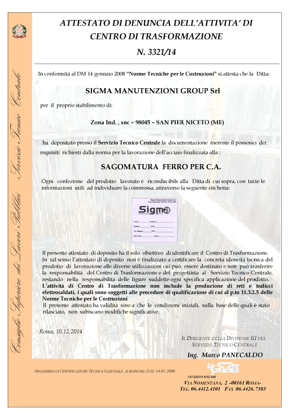 Certificato