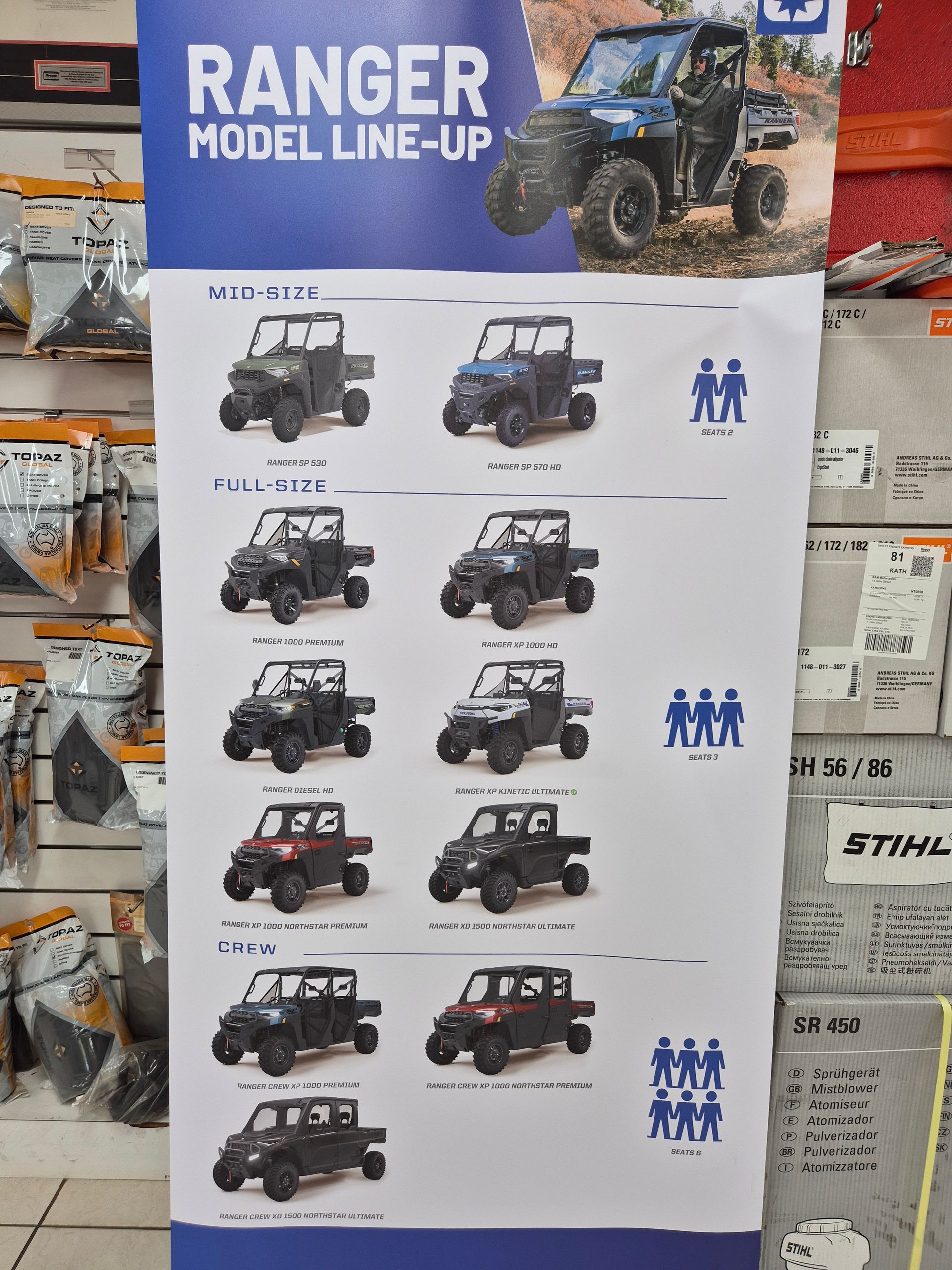 A Red Motorbike In A Store — R & M Motorcycles in Katherine, NT