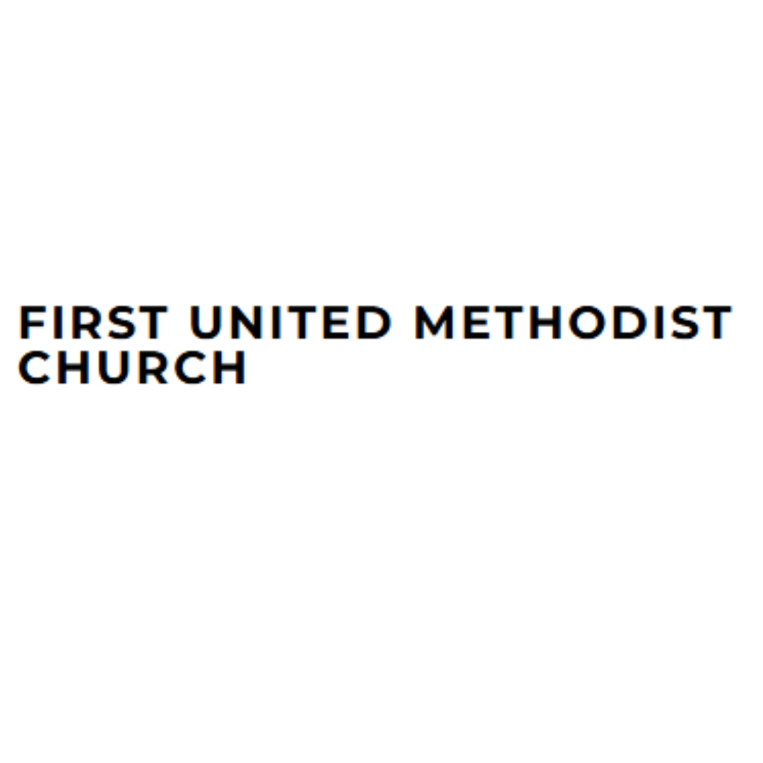 First United Methodist Church text logo.