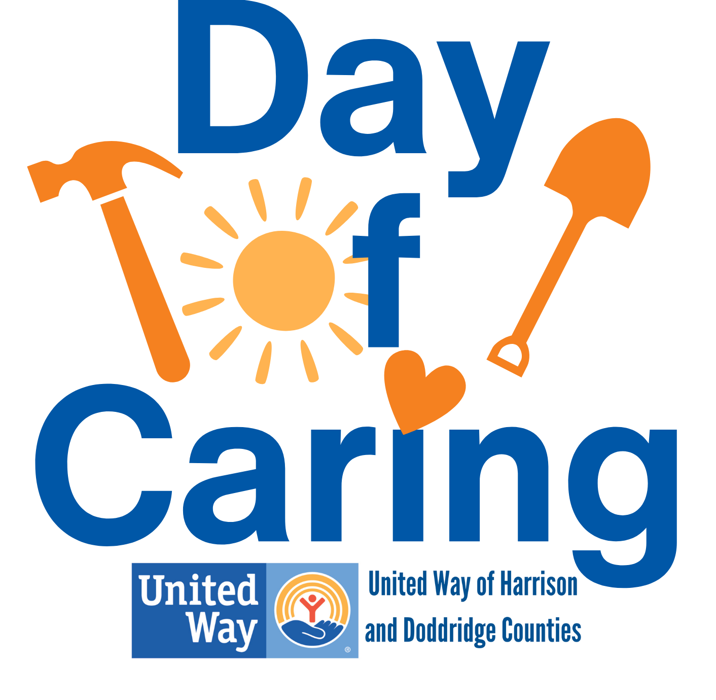 A logo for day of caring united way of harrison and dodbridge counties