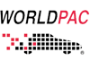 The worldpac logo has a map of the world on it.