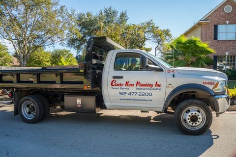 Water & Sewer  — Clarke Kent Plumbing Inc Truck in Austin TX