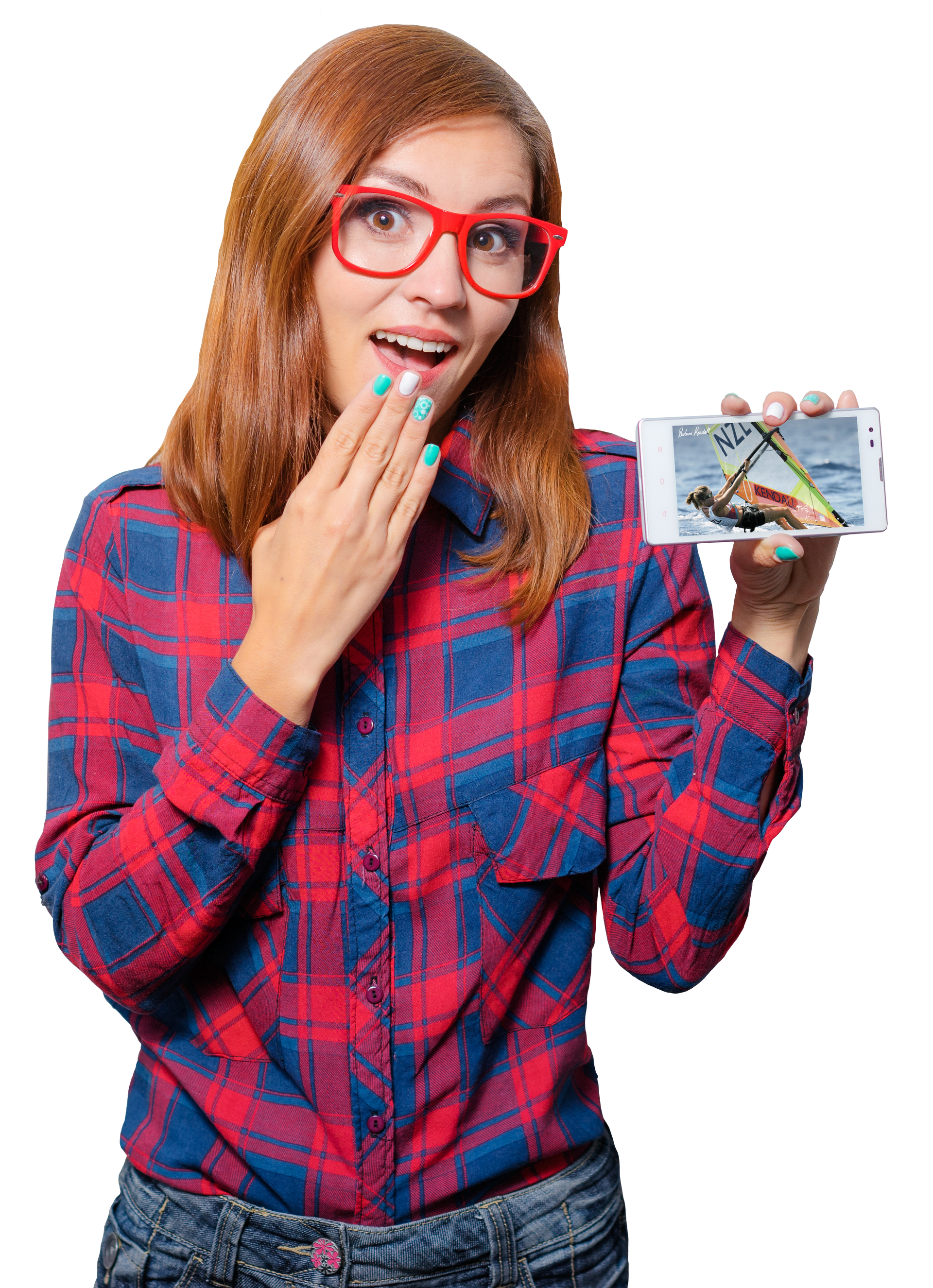 Happy New Zealand female looking surprised at the price to build your own simple website
