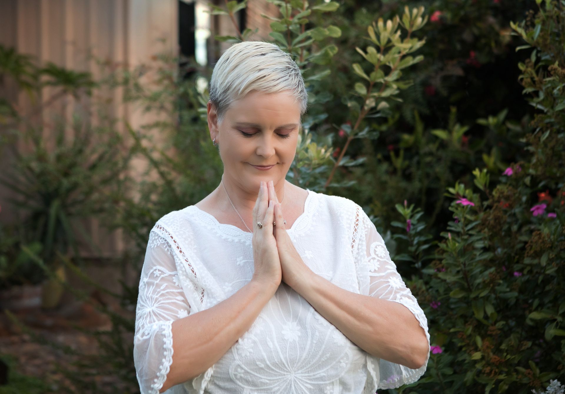 Woman Meditating — Marie McAneney In Walkervale, QLD