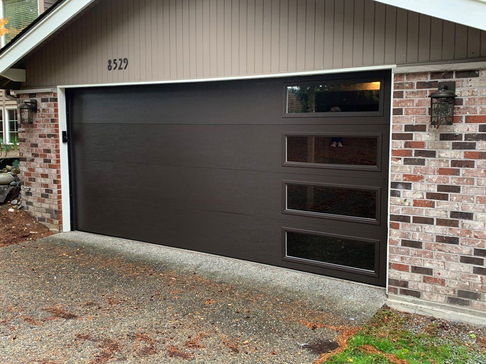 16x7 195 Brown Garage Door — Everett, WA — Overhead Doors Everett
