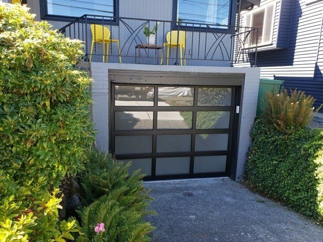 9x7 521 Black Garage Door — Everett, WA — Overhead Doors Everett