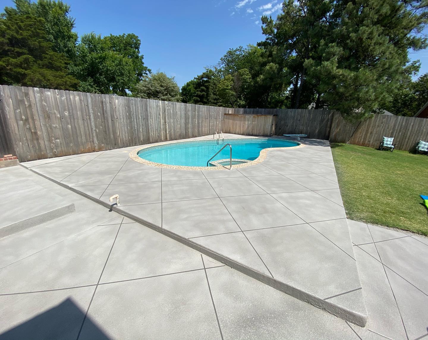 polyaspartic pool deck8