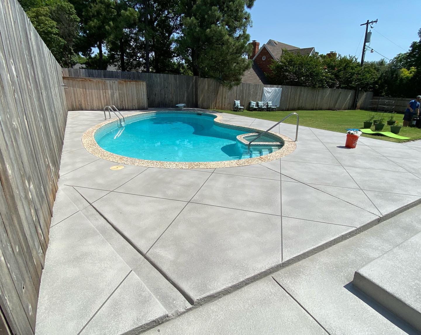 polyaspartic pool deck7