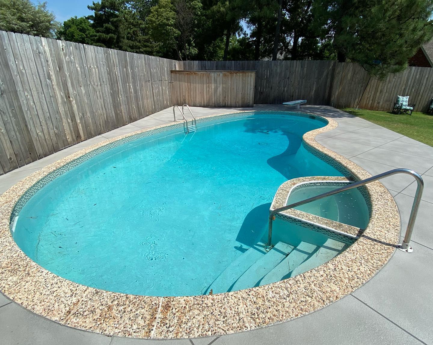 polyaspartic pool deck