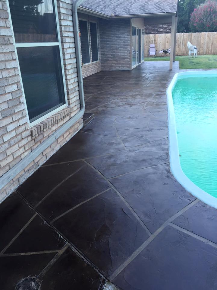 polyaspartic pool deck9