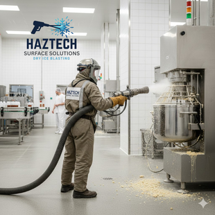 DRY ICE BLASTING AT A FOOD PROCESSING Plant
