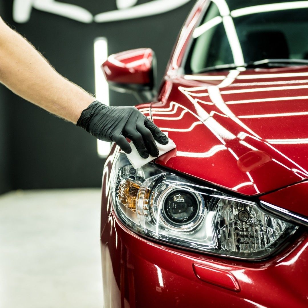 professional ceramic coating application on a vehicle 