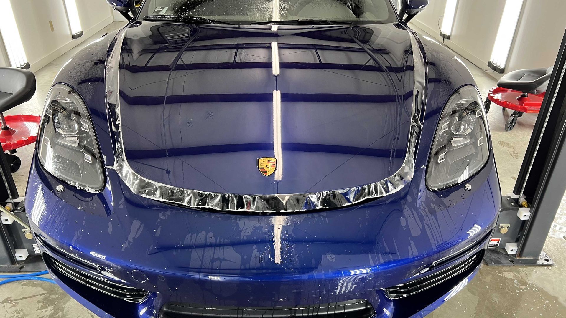 Ceramic coating in Durham NC applied to a vehicle’s paint for enhanced protection from UV rays, contaminants, and environmental damage, ensuring long-lasting results.