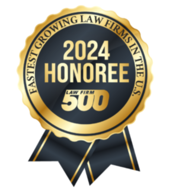 Gold and black award badge with