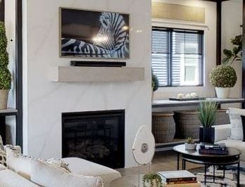 Modern Fireplace — Glen Allen, VA — Le Gault Homes