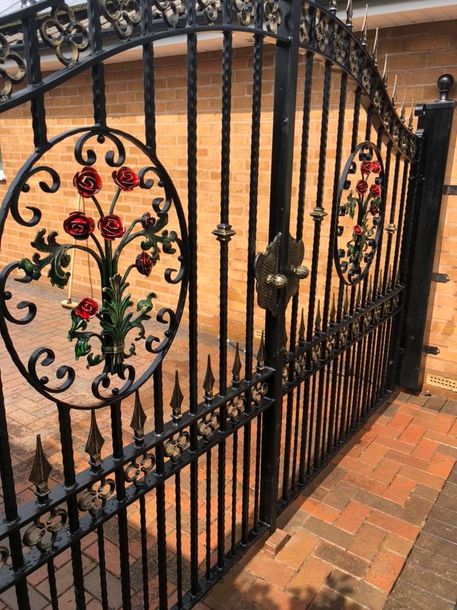 Ornate iron gate