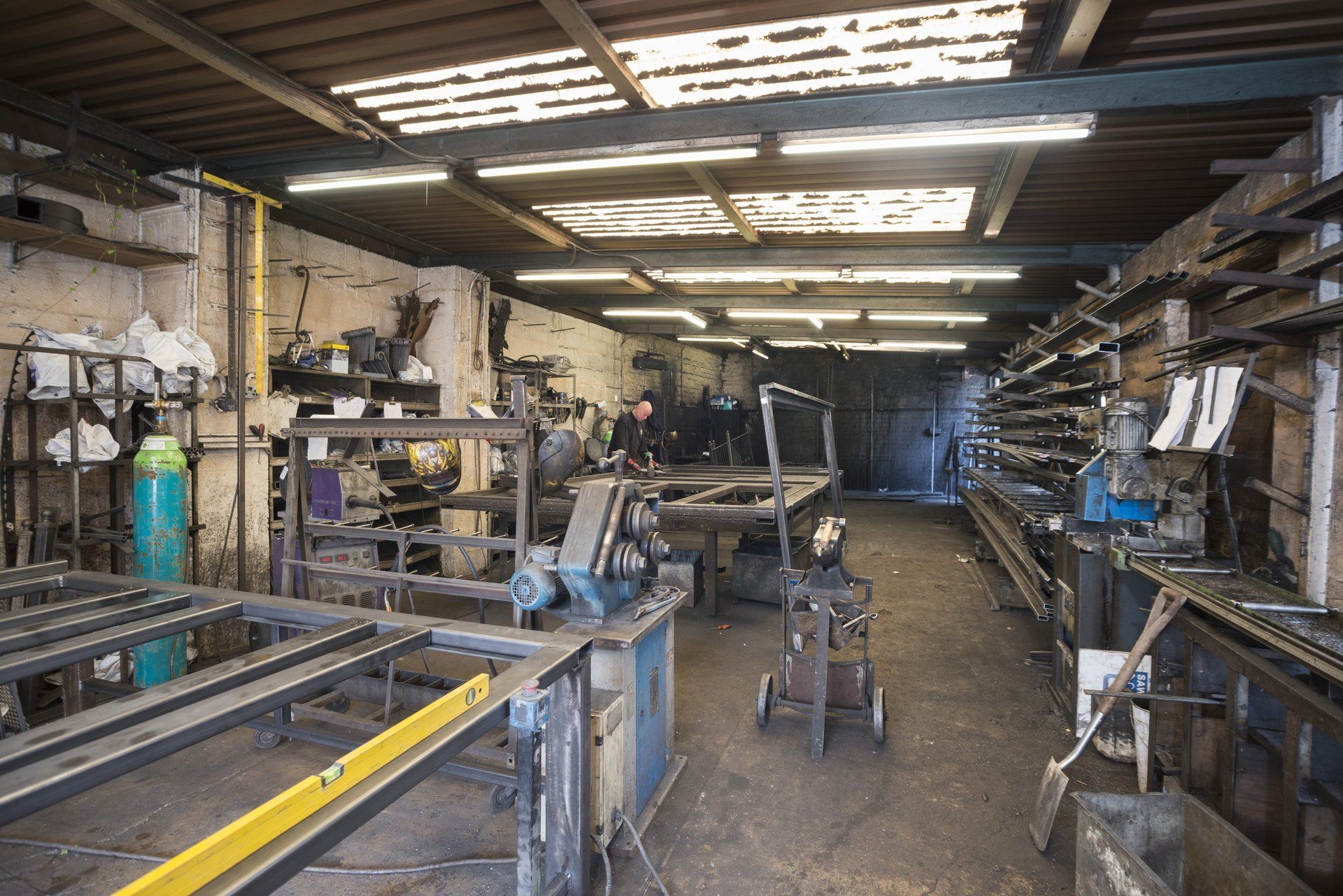 Inside the workshop