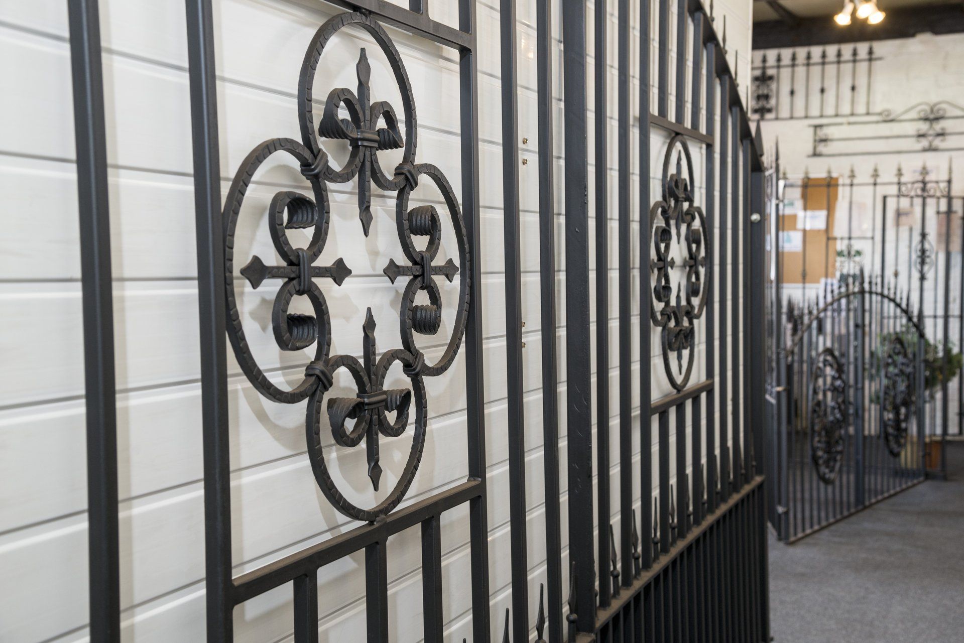 Decorative metal gates