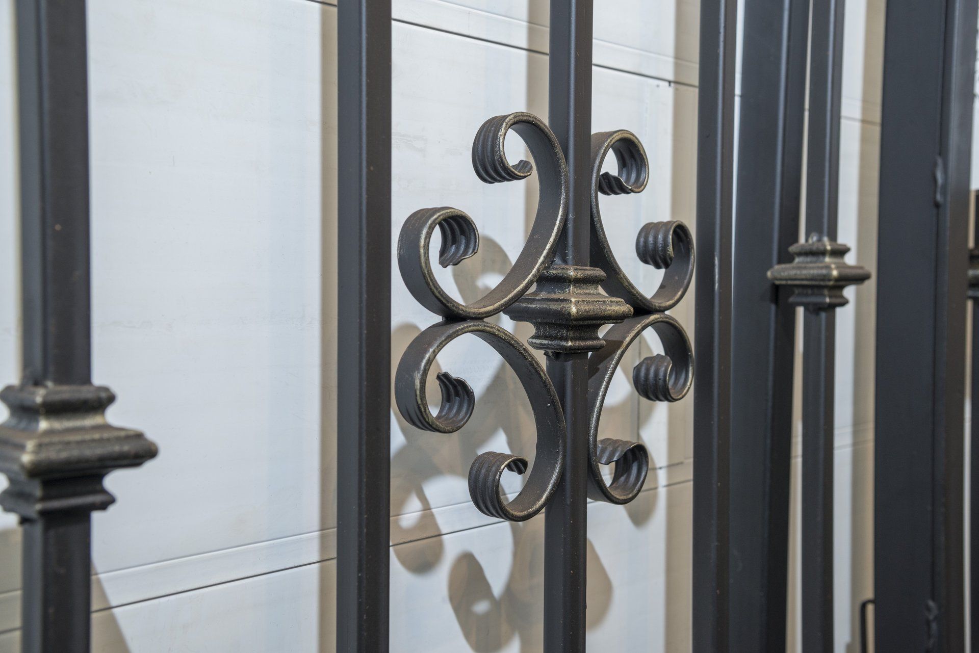 Close up of ornate metalwork