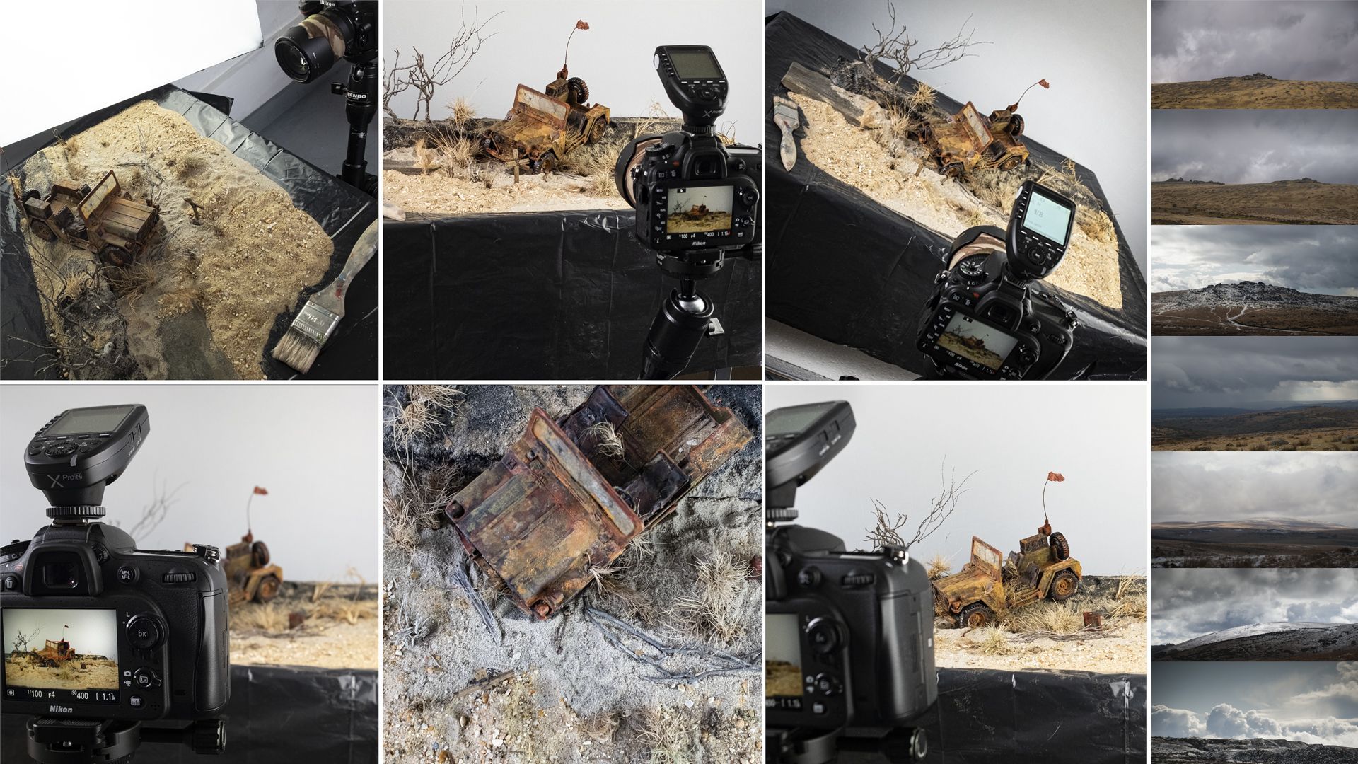 multiple images of a small set build