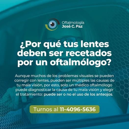 Anuncio de un oftalmólogo