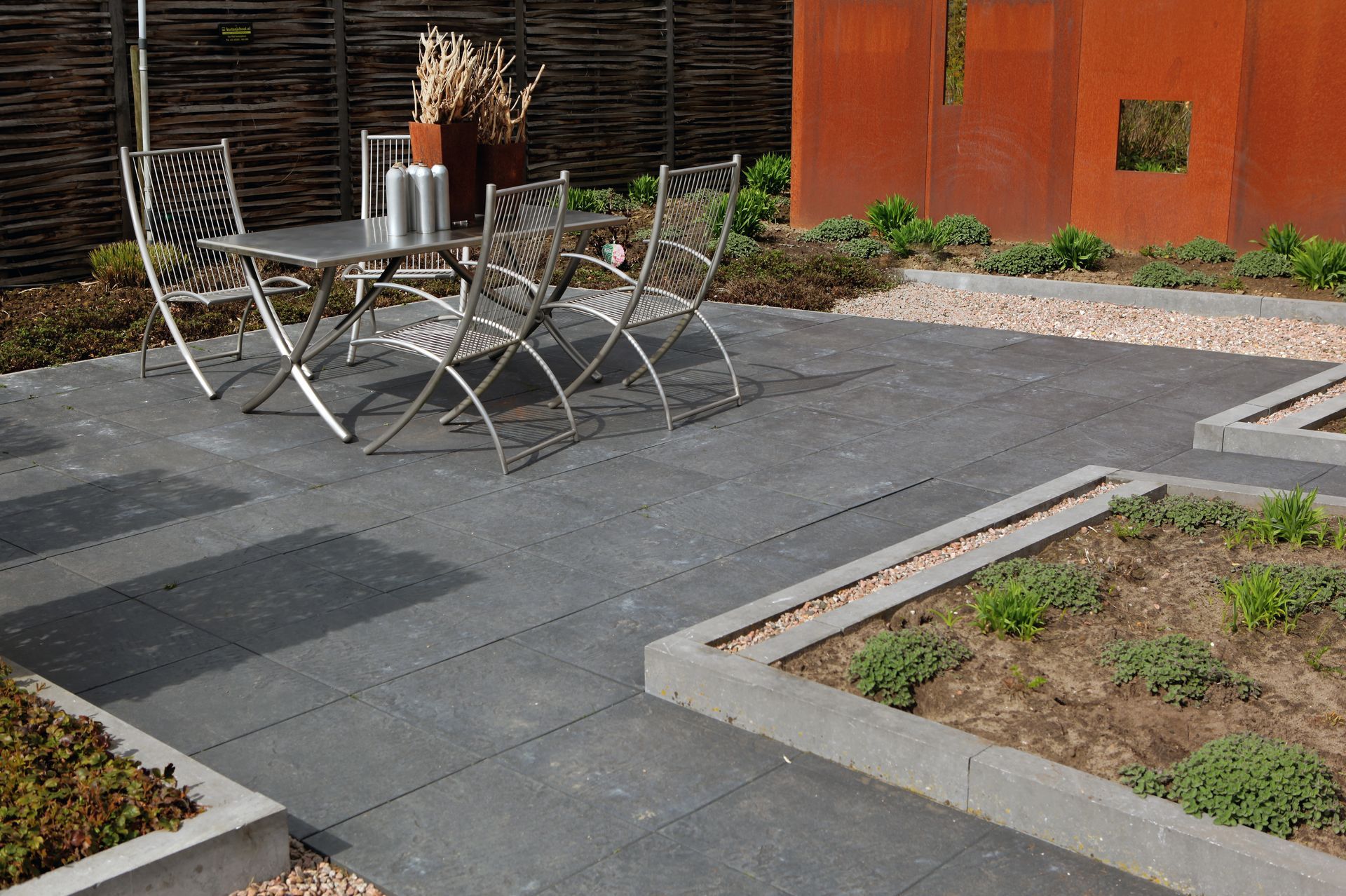 Custom brick patio Champaign IL outdoor living space