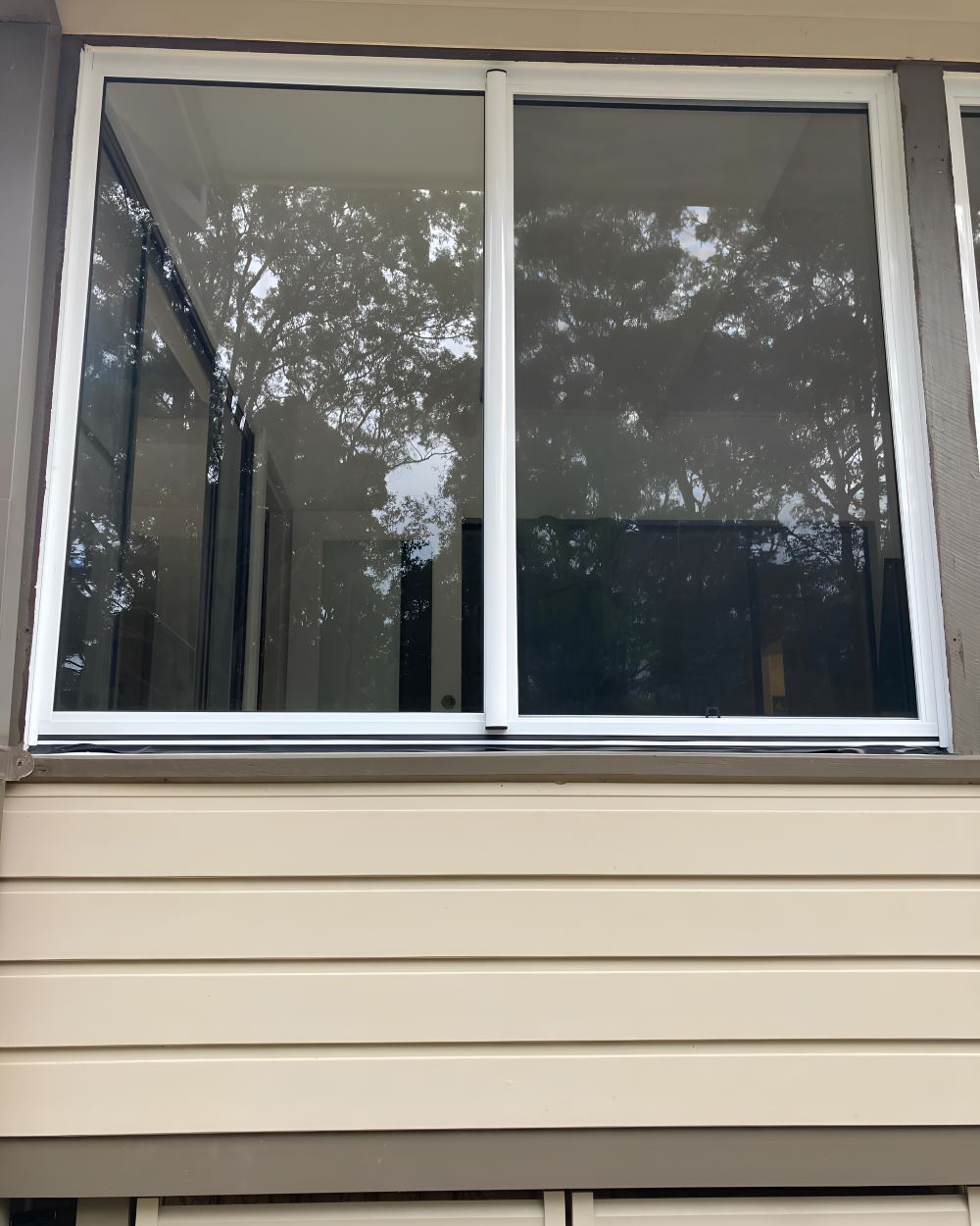 A Large Window with A White Frame — Boambee Gauze 'n' Glass in Harbour, NSW