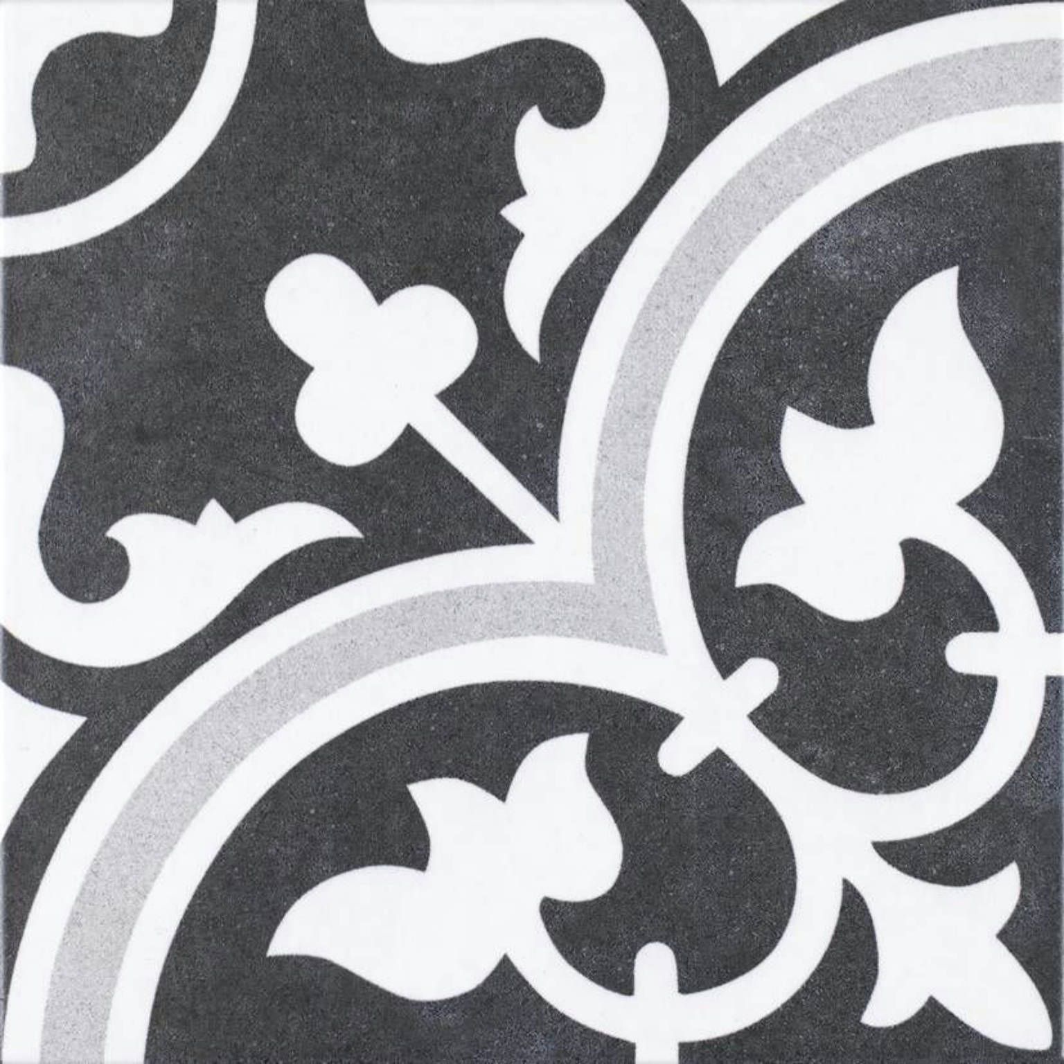 black decor Wall & floor Tile thumbnail image - patterned Tiles in Leicester