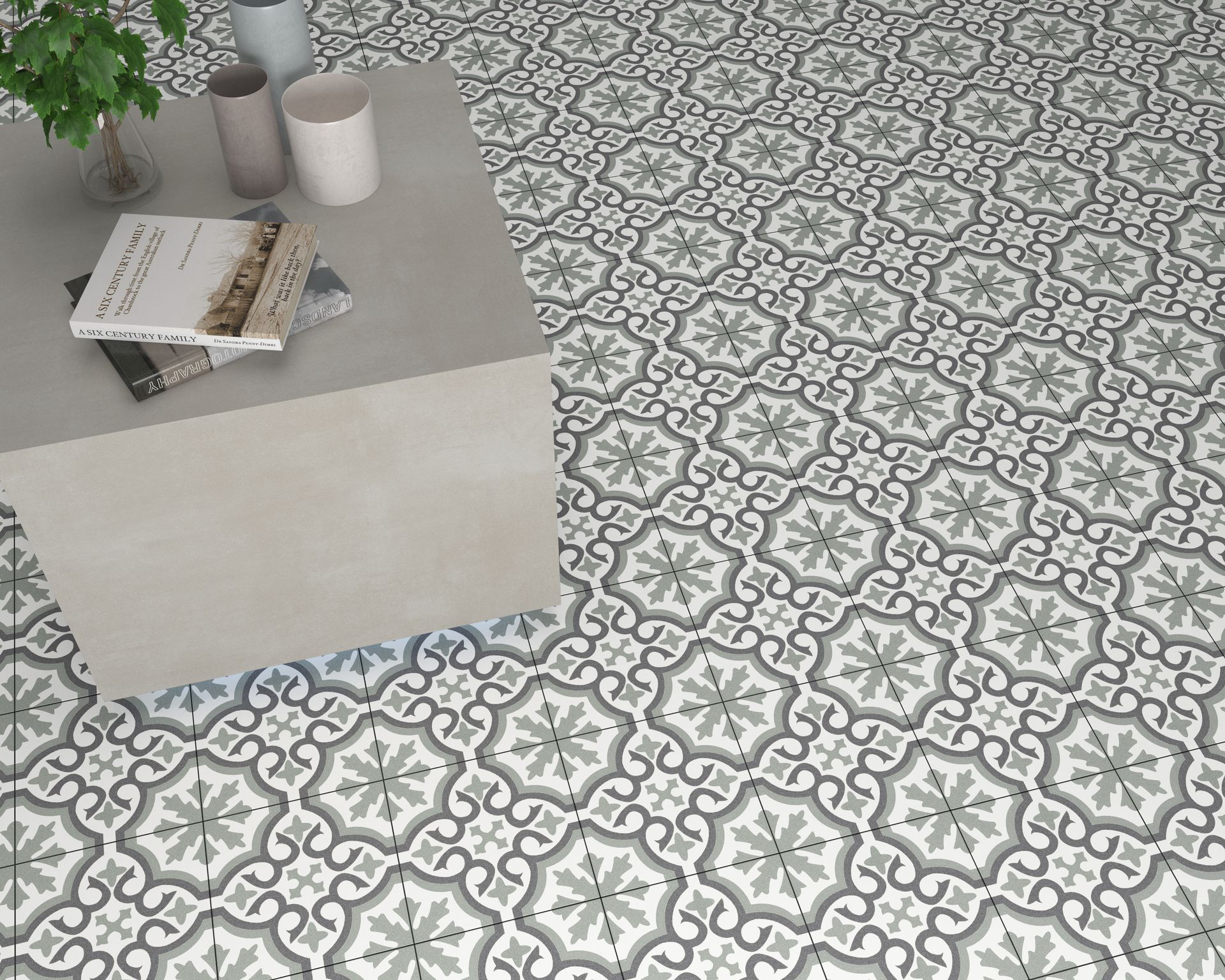 green decor Wall & floor Tile floor image - patterned Tiles in Leicester