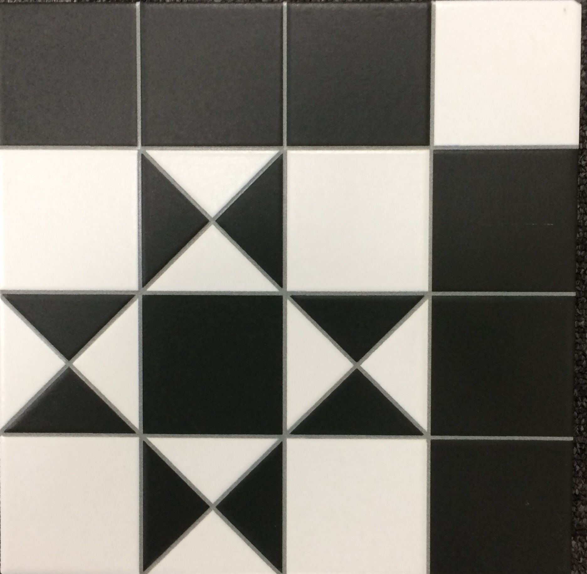 black decor Wall & floor Tile thumbnail image - patterned Tiles in Leicester