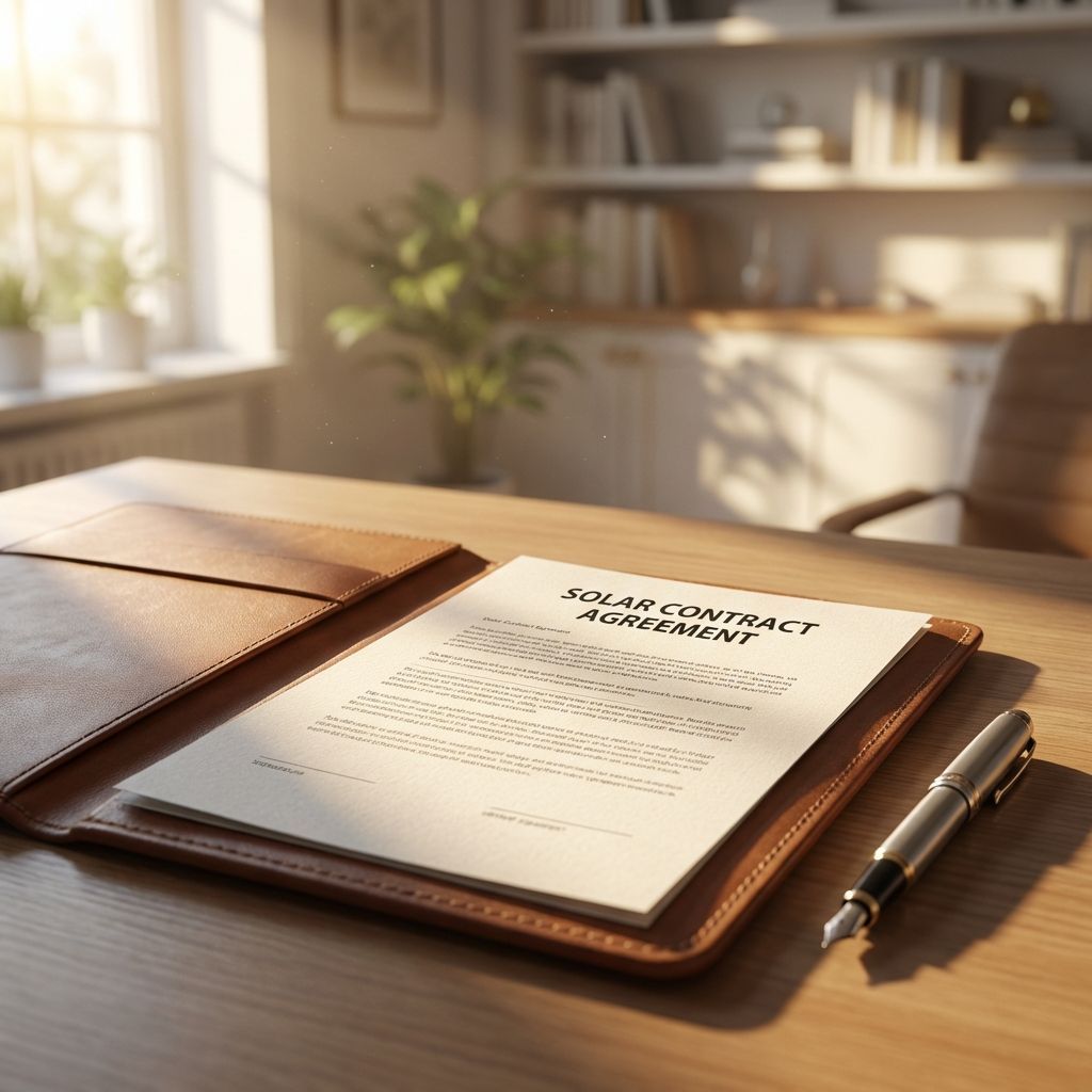 Solar contract agreement reviewed for misrepresentation and cancellation grounds in California