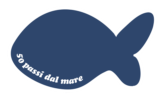 Un pesce azzurro con sopra la scritta 