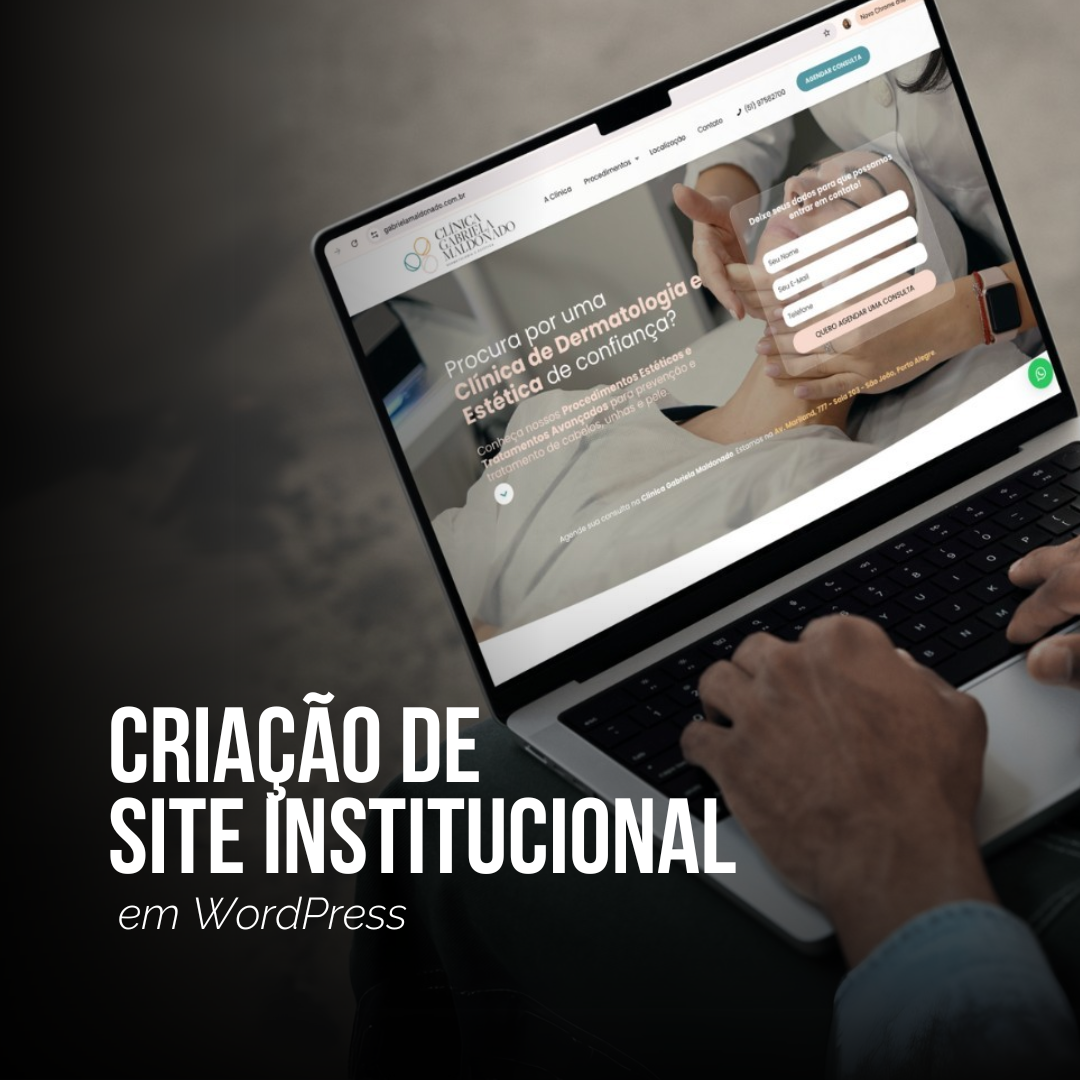 Criação de site institucional em WordPress - até 5 páginas