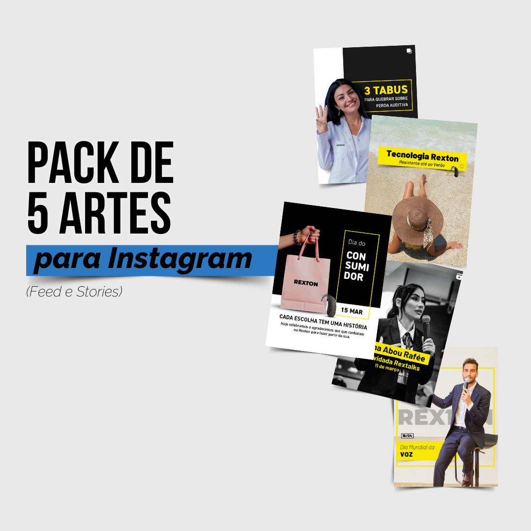 5 Artes para Instagram (Feed ou Stories)