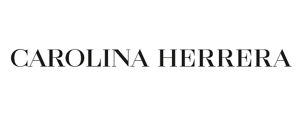 The logo for carolina herrera is on a white background.
