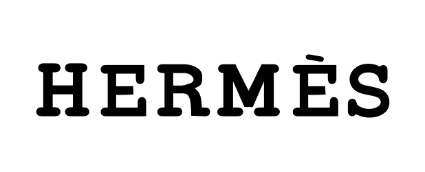 The word hermes is written in black on a white background.
