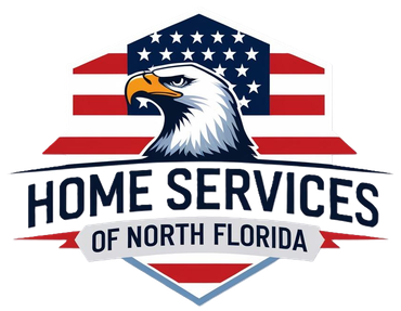 A logo for home services of north florida , a company that provides home services in north florida.