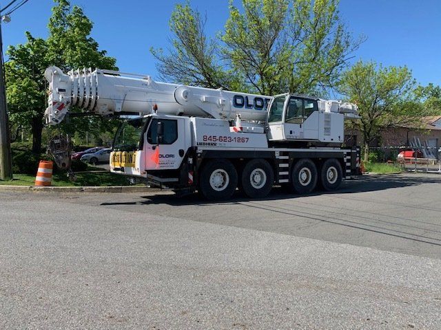 Crane Lifting Metal Beams — Nanuet, NY — Olori Crane Service, Inc.
