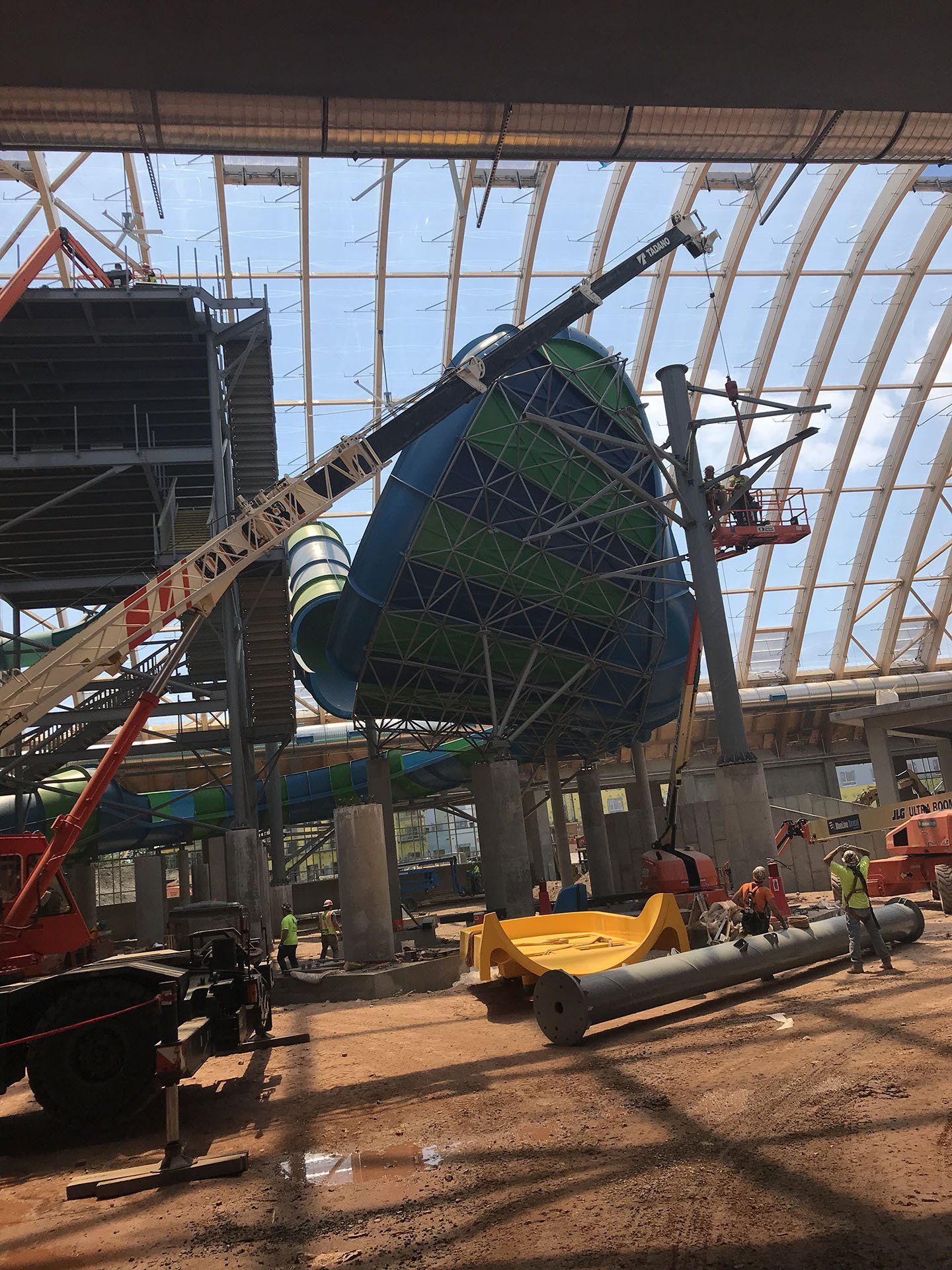 Water Park Construction — Nanuet, NY — Olori Crane Service, Inc.