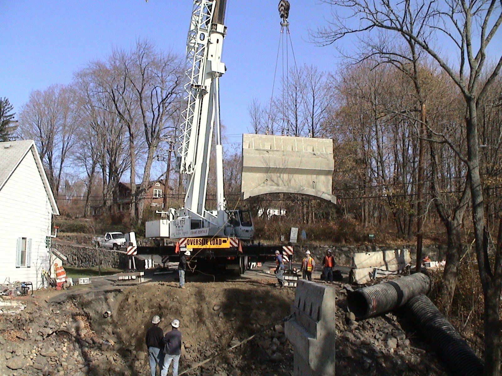 Lifting Stone Block — Nanuet, NY — Olori Crane Service, Inc.