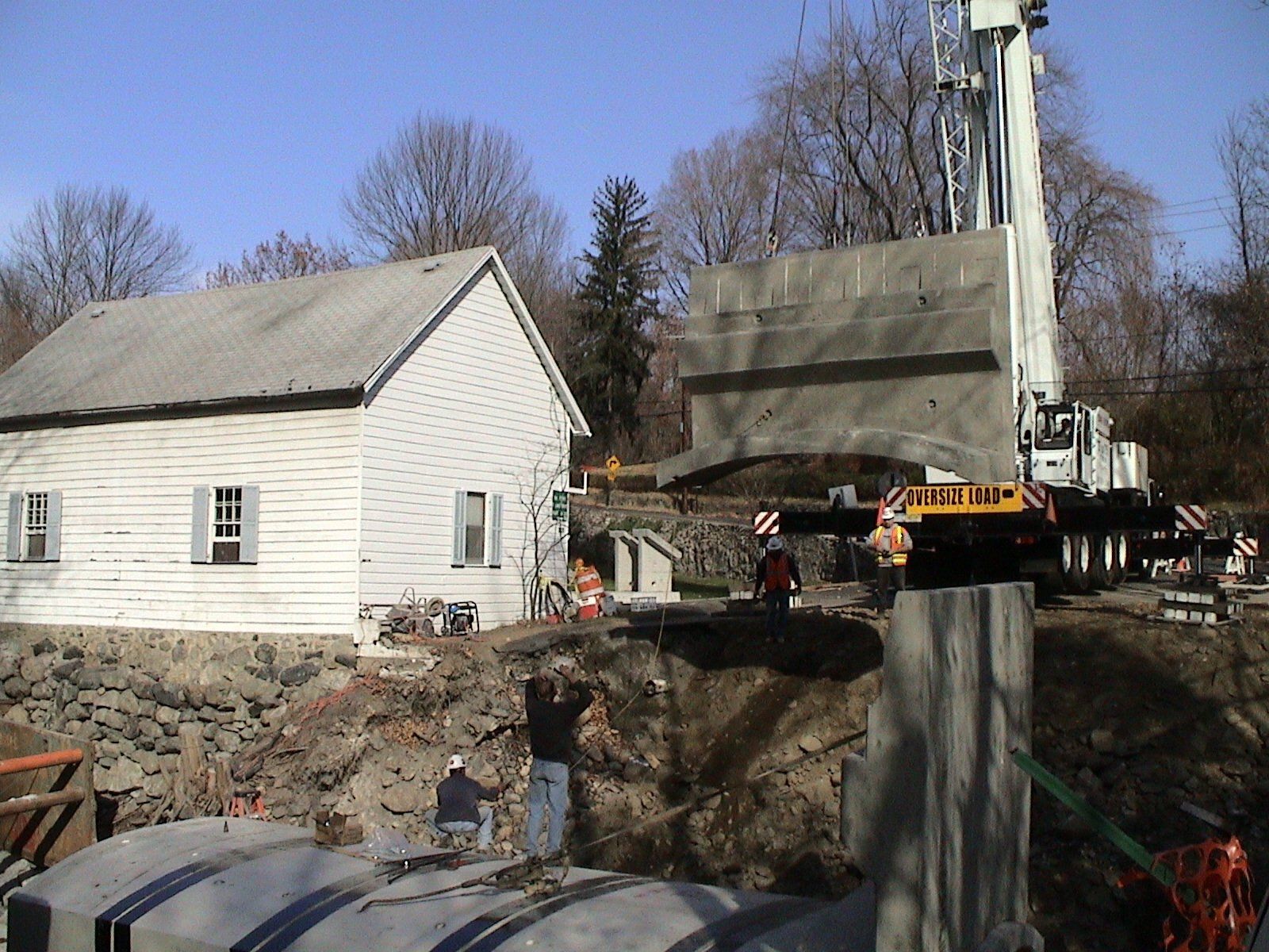 Bridge Foundation — Nanuet, NY — Olori Crane Service, Inc.