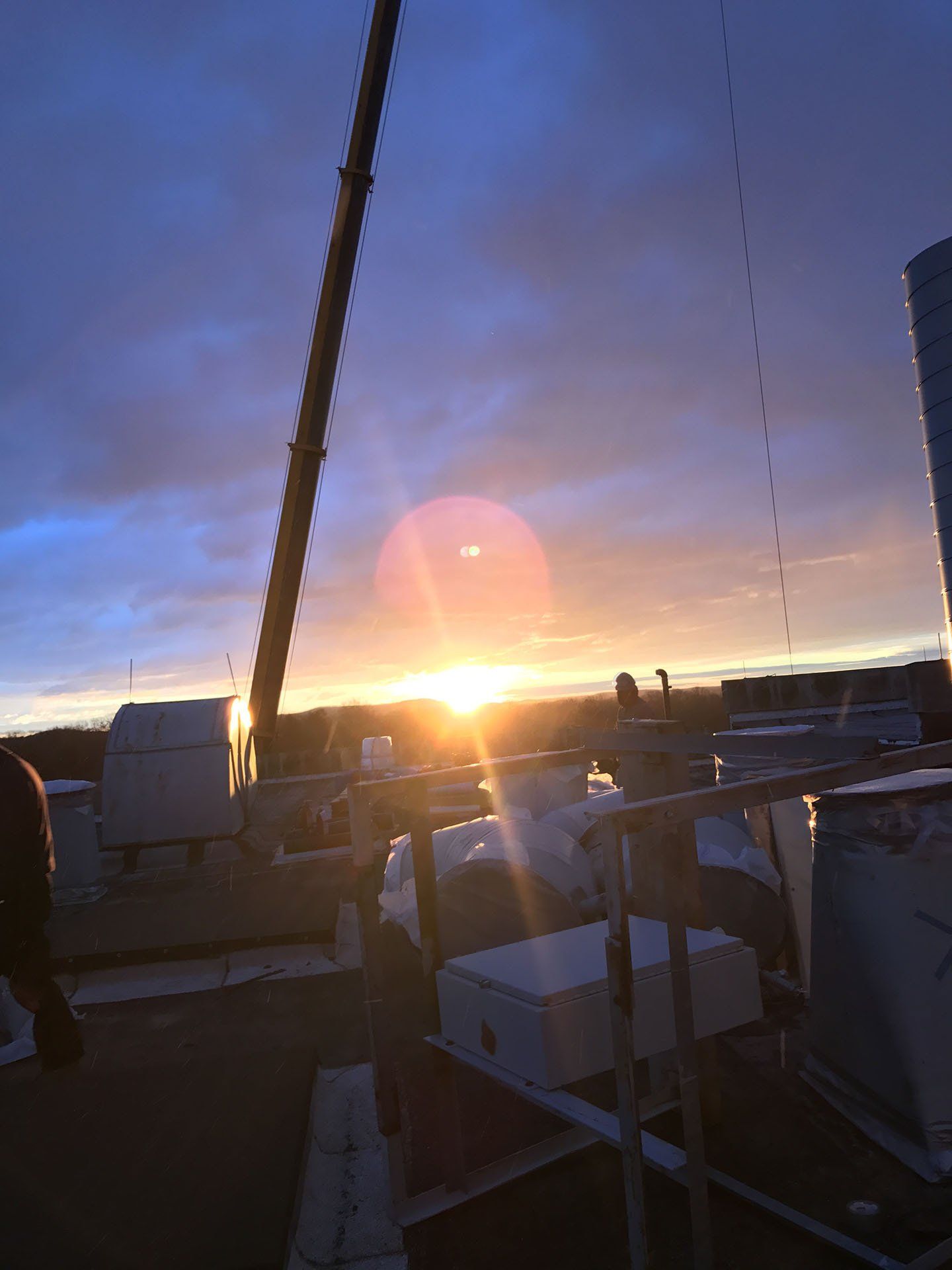 Crane on Sunset — Nanuet, NY — Olori Crane Service, Inc.