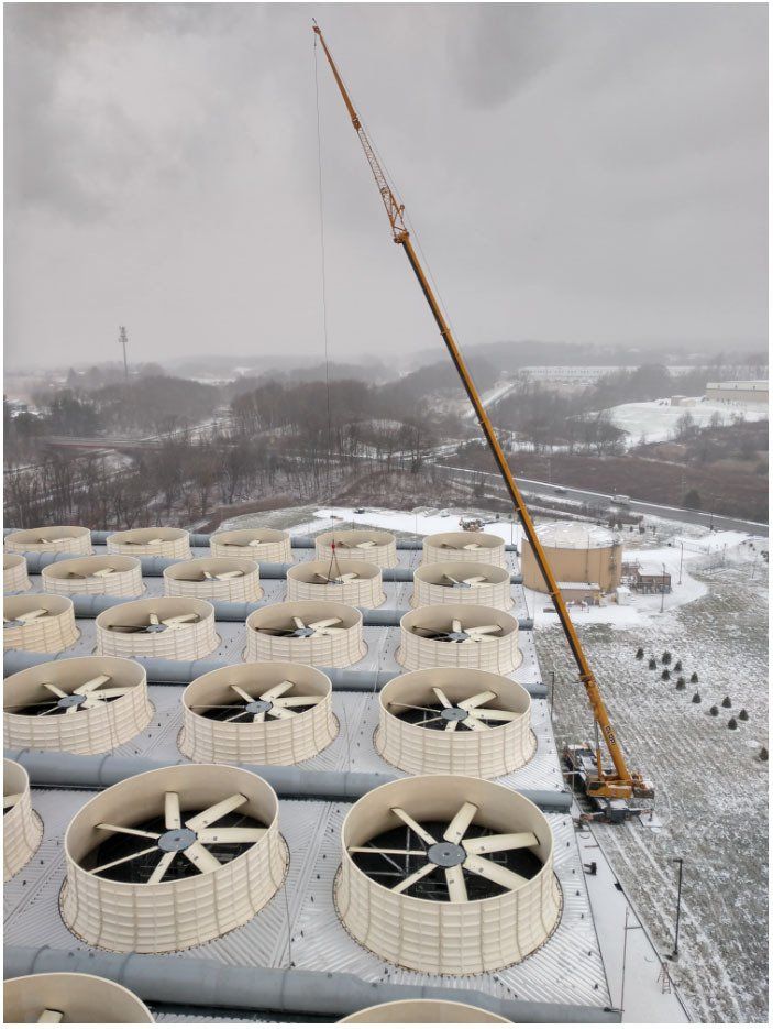 Group of Exhaust Fan on Valley Energy — Nanuet, NY — Olori Crane Service, Inc.