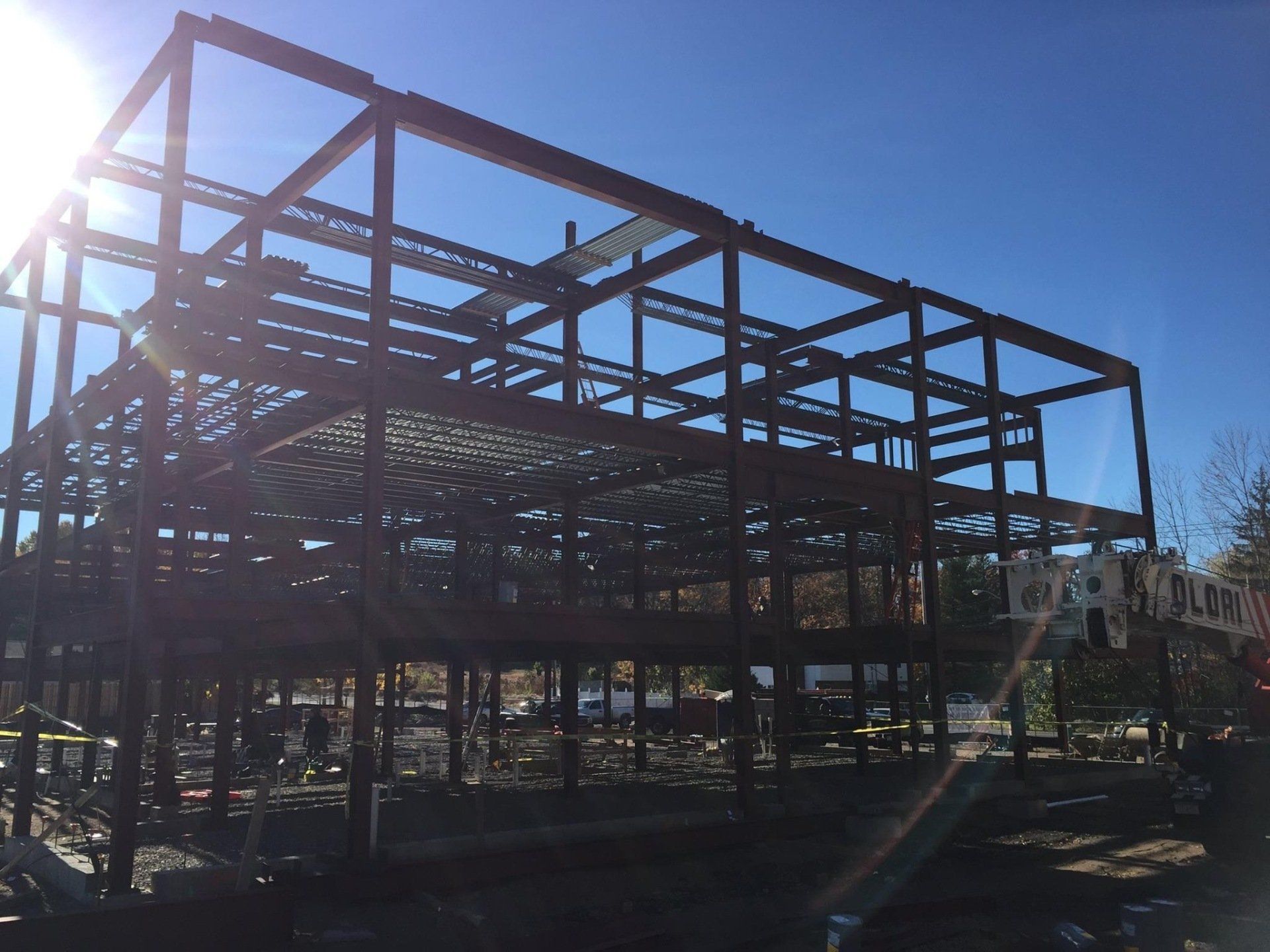 Building Metal Frame — Nanuet, NY — Olori Crane Service, Inc.