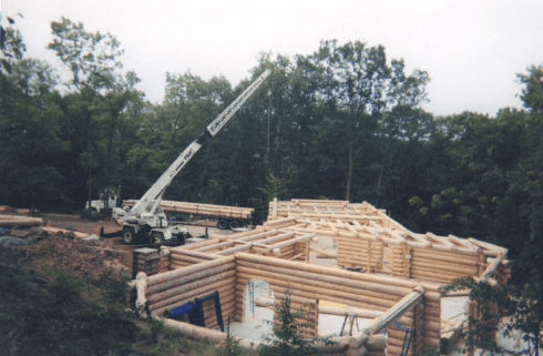 Log Cabin Construction — Nanuet, NY — Olori Crane Service, Inc.