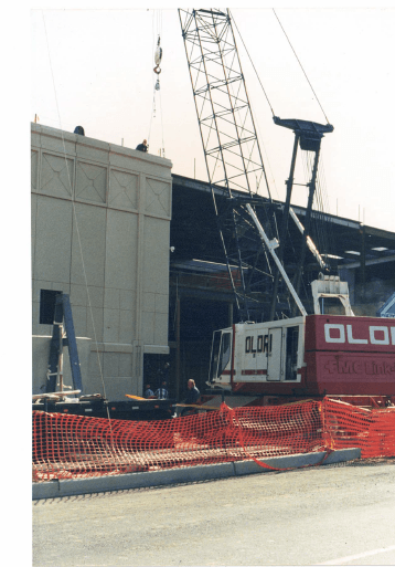 Crane on Warehouse — Nanuet, NY — Olori Crane Service, Inc.