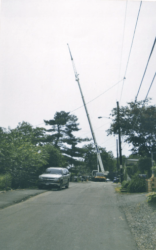 Crane Working on the Road — Nanuet, NY — Olori Crane Service, Inc.