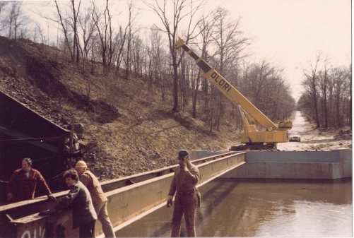 Crane on Bridge Construction — Nanuet, NY — Olori Crane Service, Inc.
