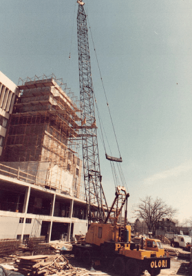 Crawling Crane on Building Construction — Nanuet, NY — Olori Crane Service, Inc.